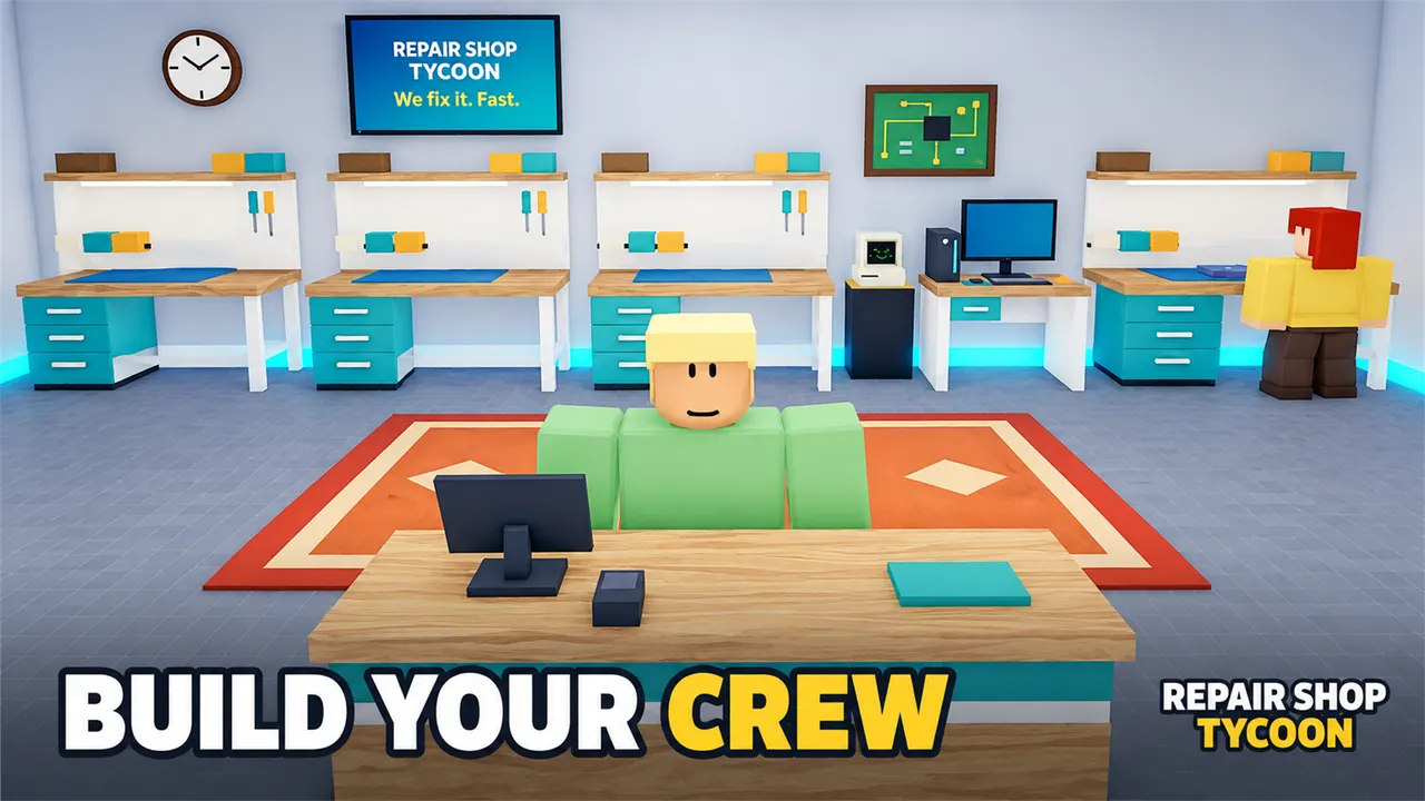 Laden mit Personal, Text: Build your crew